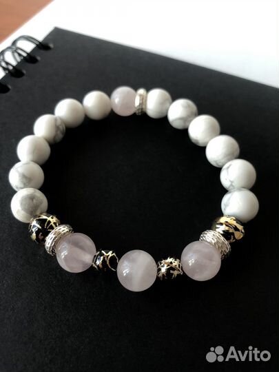 Женский Браслет из натуральных камней кварц