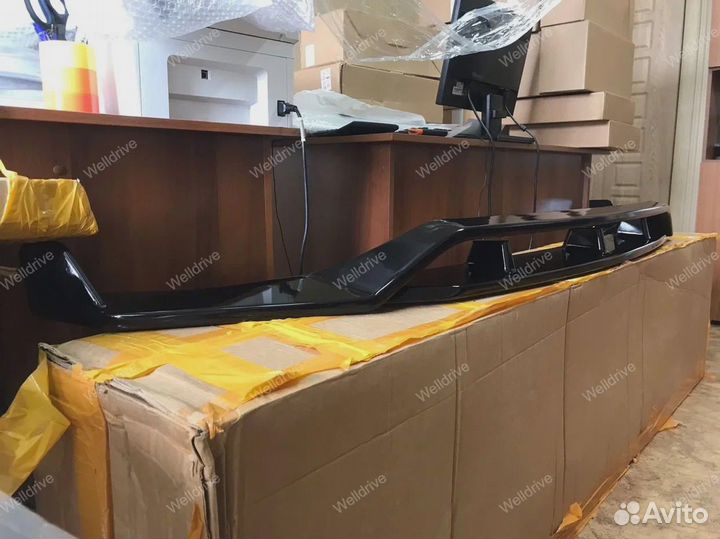 Губа передняя BMW X5 G05 глянцевая