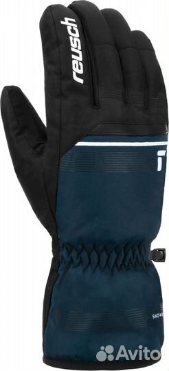 11) Перчатки горнолыжные reusch Snow King Black