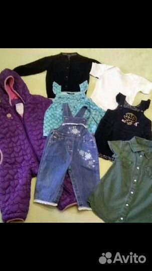Вещи пакетом для девочки 6-9м, 9-12 м, 1 г, 1.5 г
