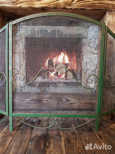 Каминный экран, складной экран для камина