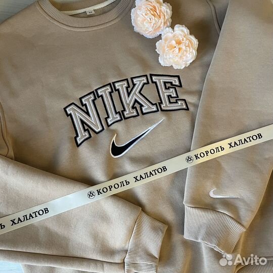Свитшот/худи nike найк с вышивкой на заказ