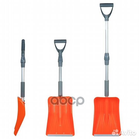 Лопата для очистки снега c телескоп.рукояткой и