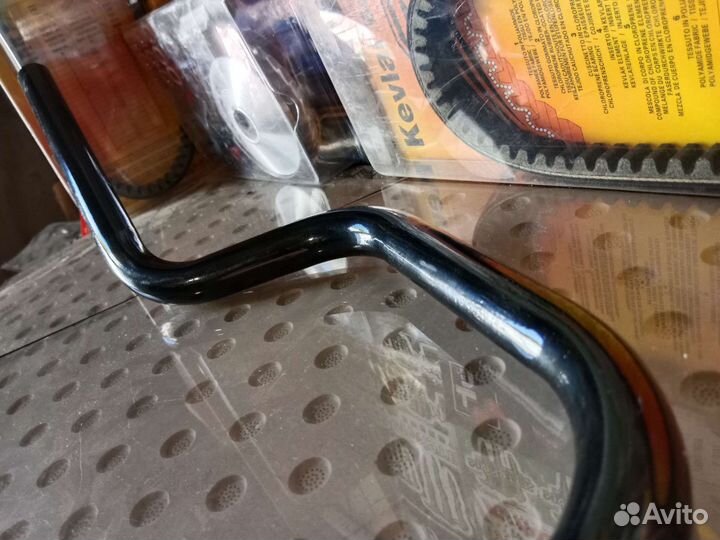 Руль на мопед чёрный