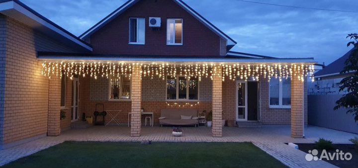 Гирлянда уличная бахрома