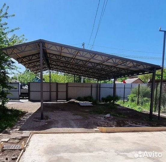 Навес изготовление и установка