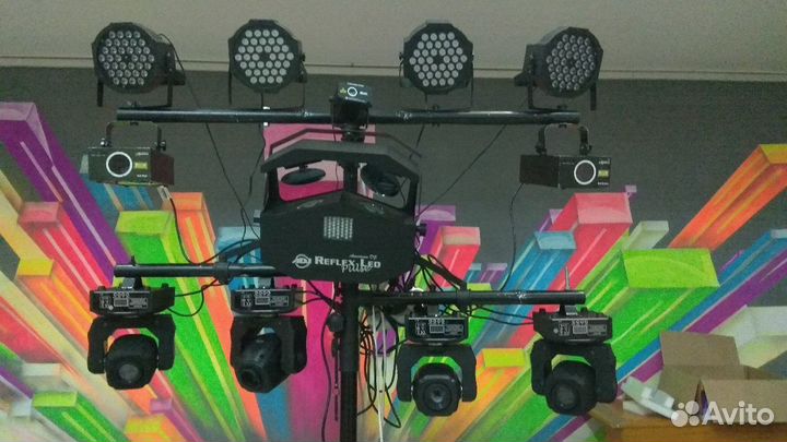 Световая стойка Клубный свет. Светомузыка