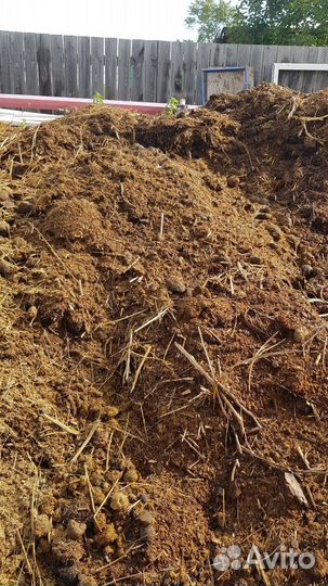 Навоз конский в мешках, перегной
