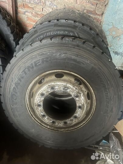 Copartner CP269 22PR 315/80 R22.5 с дисками 16мм