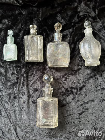 Старинные флаконы 1900гг пузырки духи