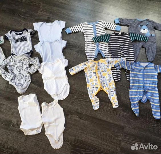 Вещи пакетом на мальчика 68 размер