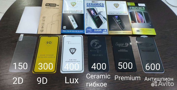 Защитное стекло на все модели iPhone/iWatch