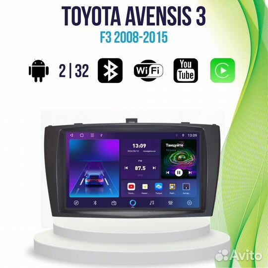 Магнитола Toyota Avensis 3 TS7Pro 2/32 Android