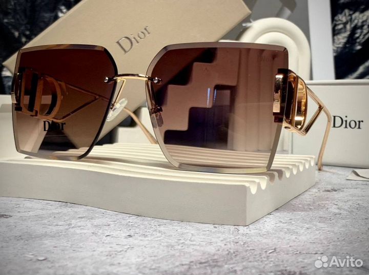 Очки dior золотые