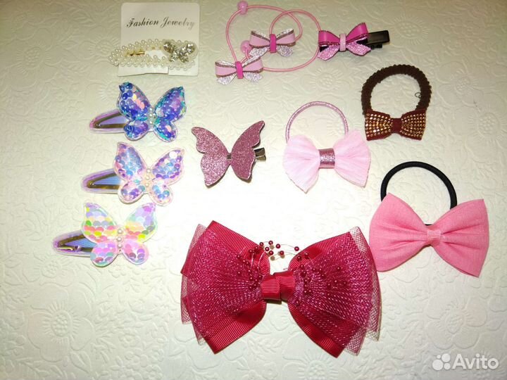 Резинки,ободки,банты,заколки для волос