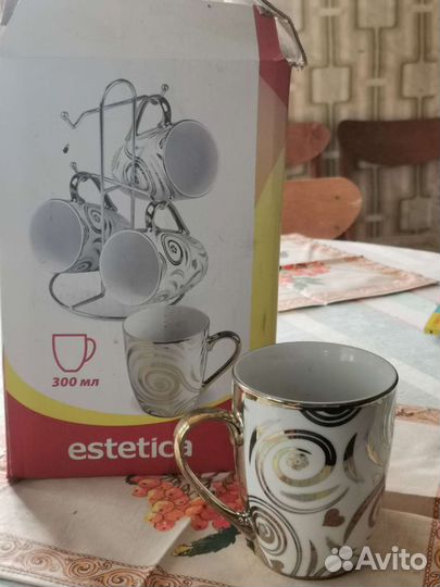 Чашки - набор 4 шт