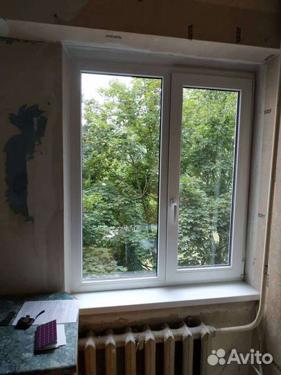 Окно пластиковое в кухню эконом