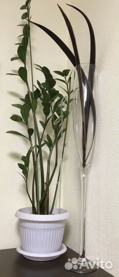 Ваза интерьерная Бокал на ножке 80 см