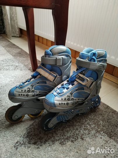 Роликовые коньки детские 29-34, раздвижные