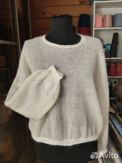 Пуловер паутинка (итал. мохер)