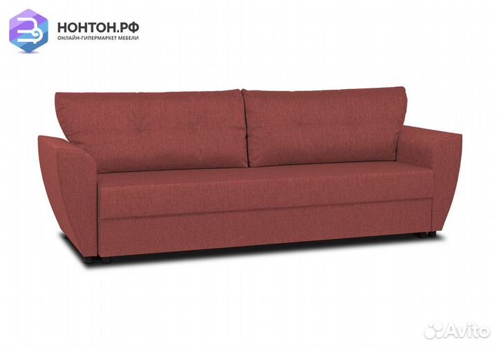 Диван еврокнижка Амстердам терракотовый