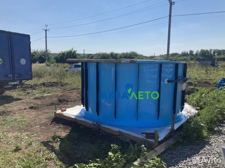 Бассейн из полипропилена круглый