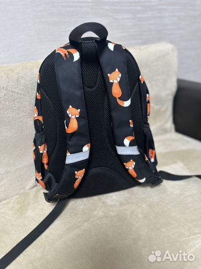 Рюкзак для девочки Like me School лисы черный