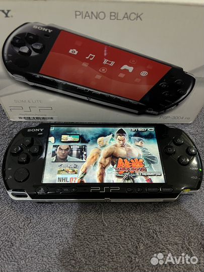 Sony PSP 3008 + игры, коробка, прошитая