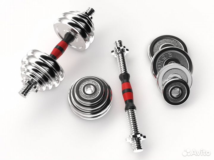 Набор гантелей Unixfit в кейсе 30kg