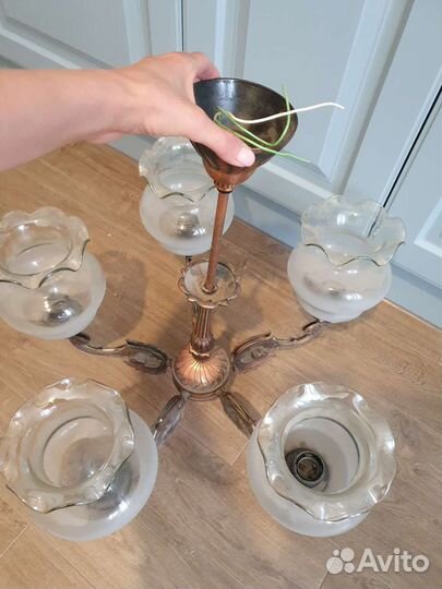 Люстра винтажная времен СССР