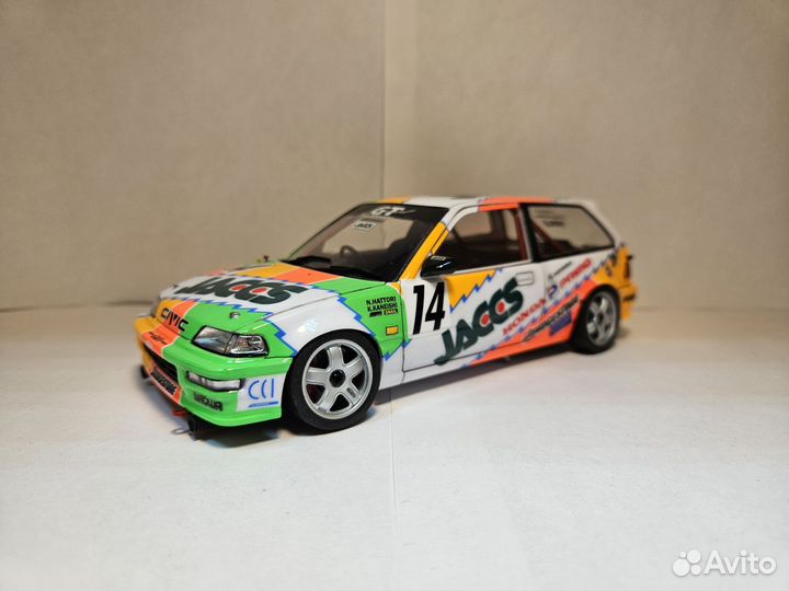 Сборная модель Honda Civic EF jaccs от Platz\NuNu