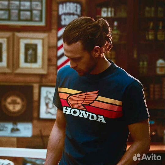 Футболка Honda Vintage синяя