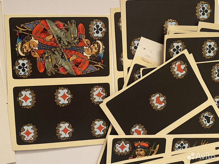 Неразрезанная колода Палех 1967 г карты