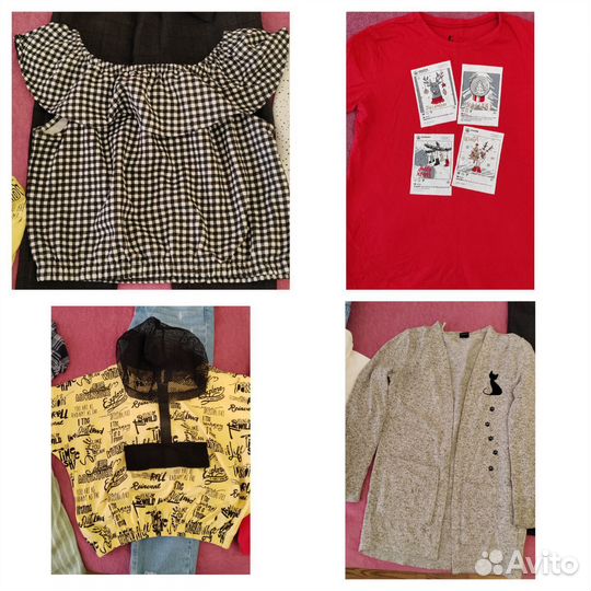 Вещи пакетом на девочку 140, 146, 152