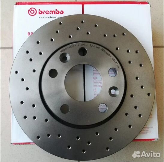 Тормозные перфорированные диски Brembo