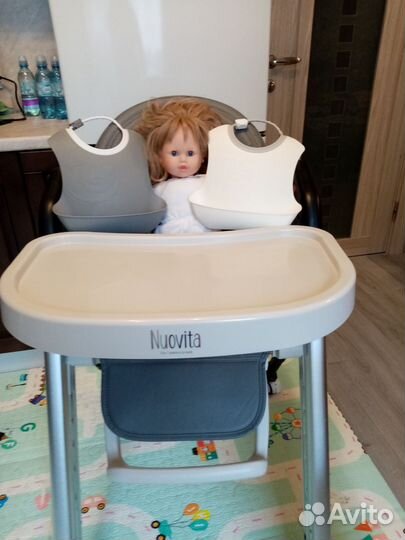 Стул для кормления Nuovita orbita серый