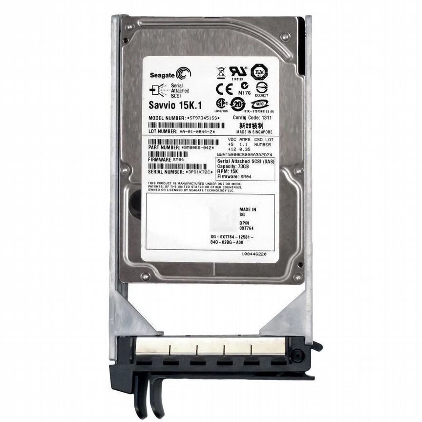[XT764] Жесткий Диск Dell 73gb Sas 2,5" Hdd Xt764