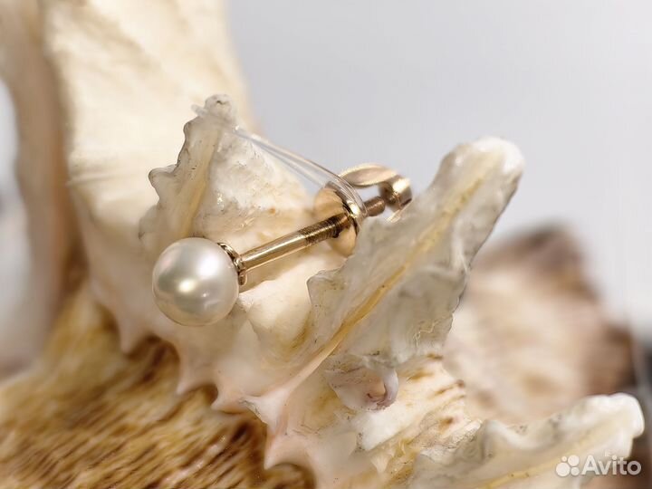 Золотые серьги пусеты