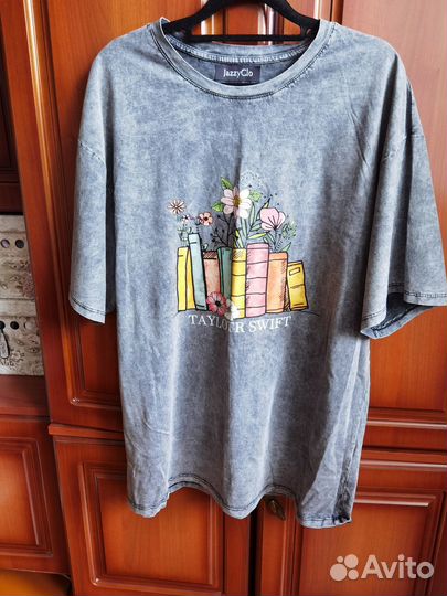 Футболка женская оверсайз 44 46 48 50