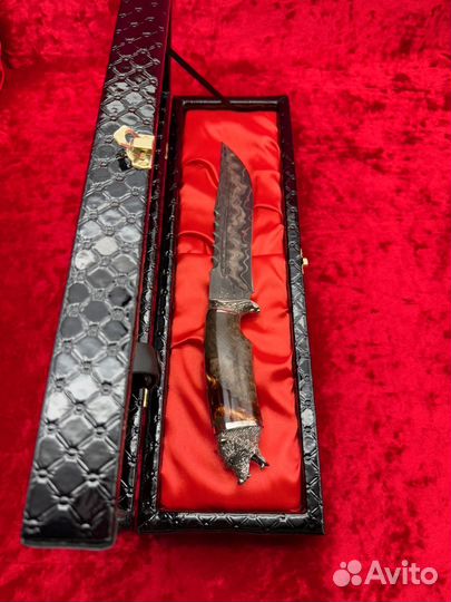 Нож медведь никель