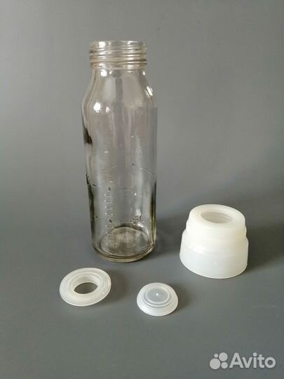 Бутылка для кормления стекл СССР присыпка пустышка