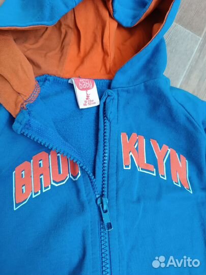 Кофты с капюшоном 80-86-92