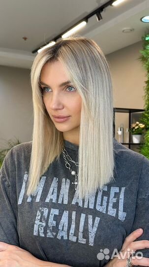 Модель на окрашивание волос