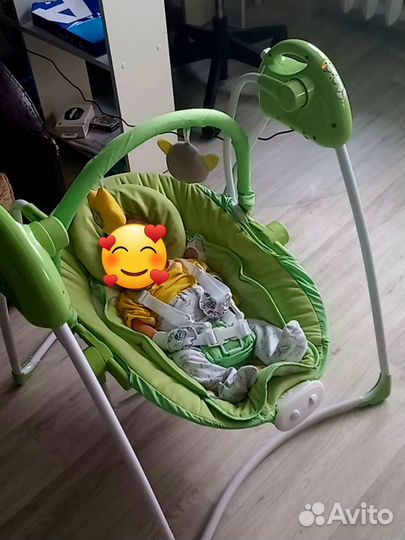 Качели шезлонг 2в1