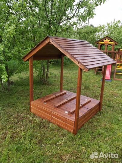 Песочница Ладушки с крышей