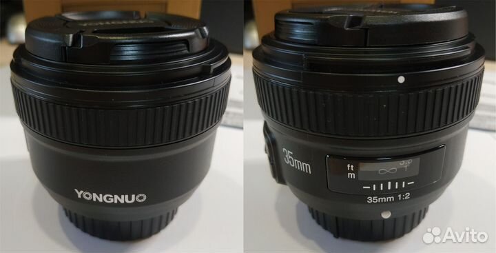 Объектив Yongnuo AF 35mm f/2 Nikon F новый