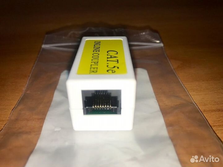 Коннектор RJ-45F с RJ-45F Gembird Соединитель cat