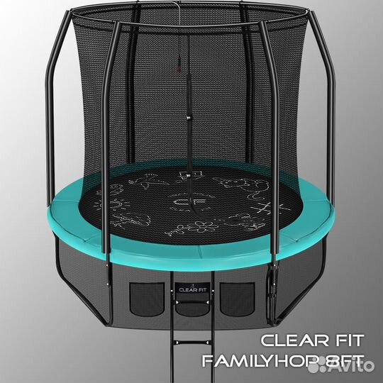Батут Clear Fit FamilyHop 8Ft