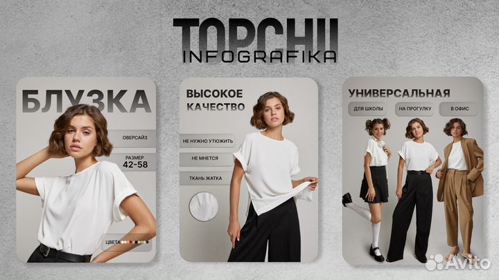 Инфографика для маркетплейсов ozon WB