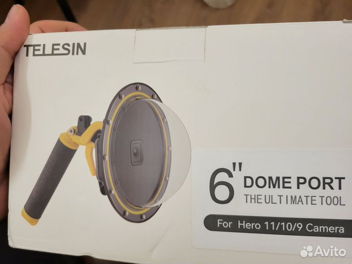 Купол полусфера telesin dome port gopro 9/10/11/12